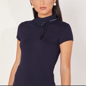 Ted Baker Nichola ruffle T, black